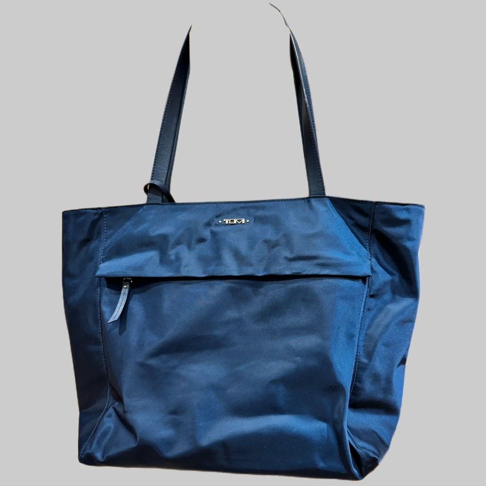 Tumi Blue Nylon Tote Bag